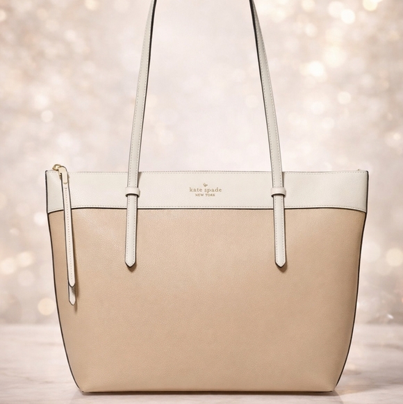 kate spade Handbags - Kate Spade Tan & Cream Tote – New With Tags